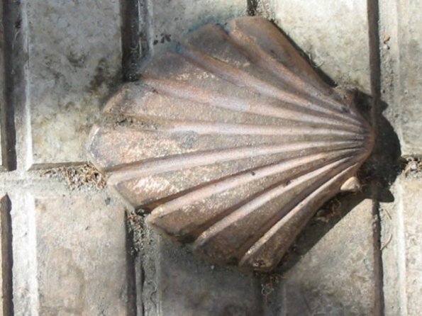 22 Coquille de bronze au sol à Burgos