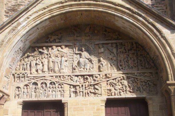 Conques : le Tympan de la collégiale